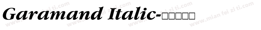 Garamand Italic字体转换